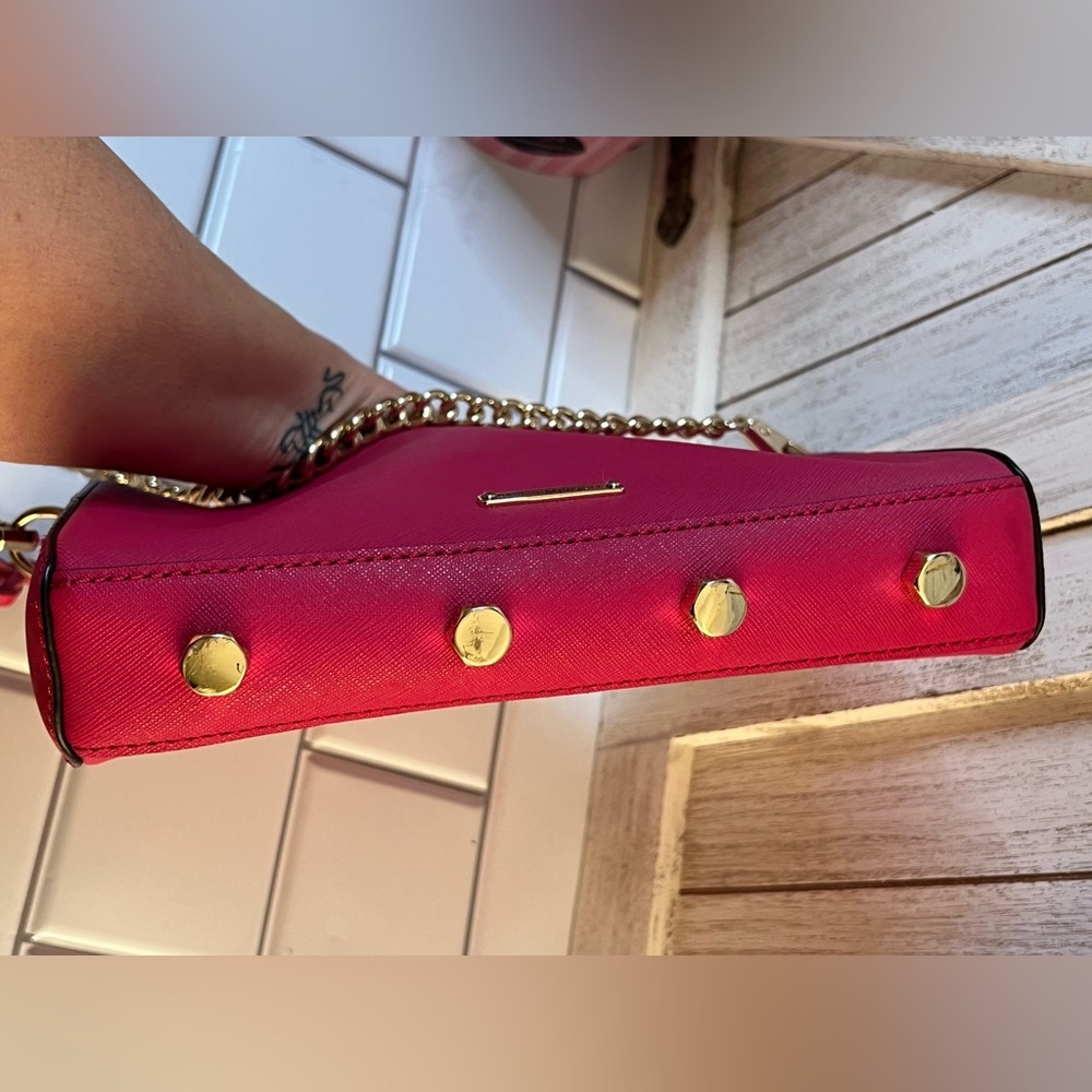 Rebecca Minkoff pink  Crossbody Bag with Gold Chain - Picture 5 of 7